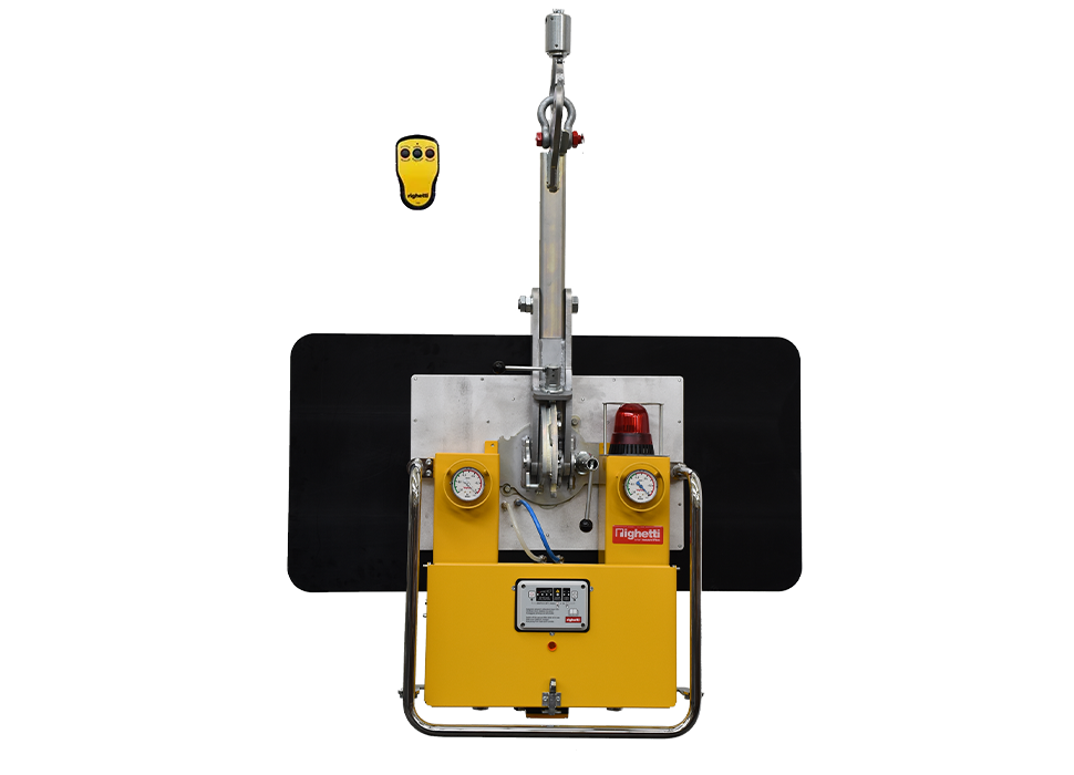 Installing cladding insulated panels using vacuum lifting equipment