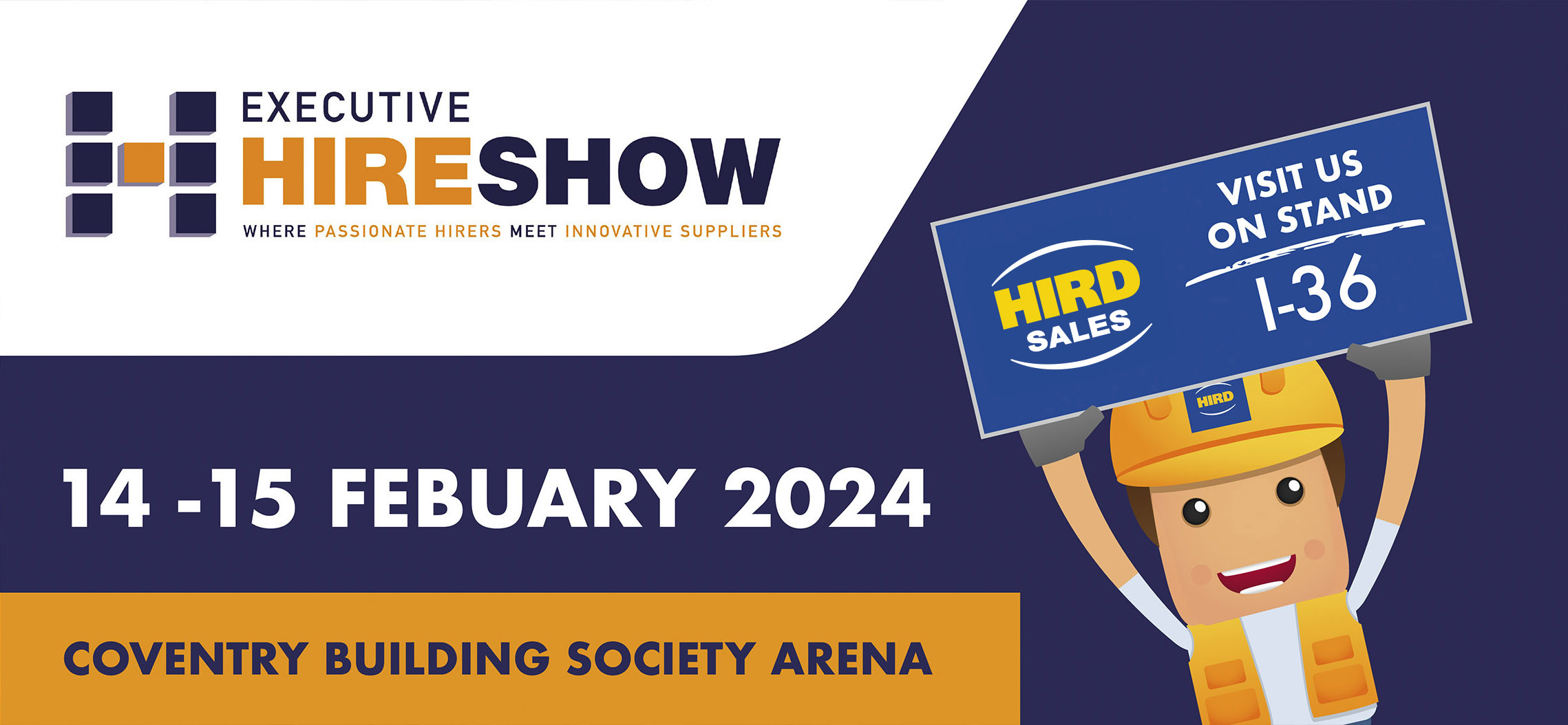 Hird Sales at the Executive Hire Show - Coventry - 2024 - hero