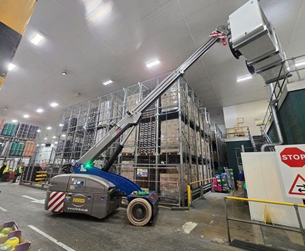 Valla V130RX Pick and Carry Crane - installing conveyor sections for a food plant - featured