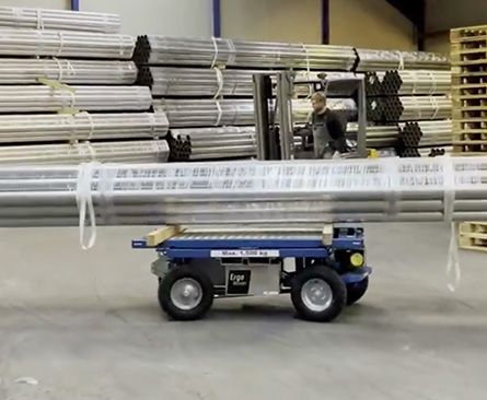 ErgoMover Wirless - moving metal pipes