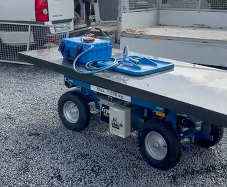 Heavy Stone Handling – Ergomover at the Cemetery